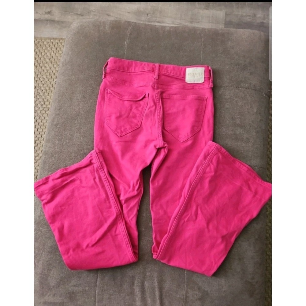 Retro Y2K Hoillster Hot Pink High Rise Vintage Flare Womens Size 25W-36L